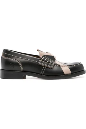 College Loafers i læder med krydstryk