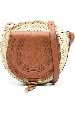 Chloé Marcie crossbody-taske i bast