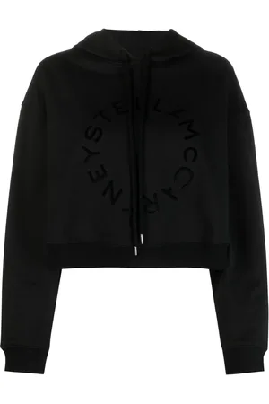 Stella McCartney Cropped sweatshirt i bomuld med logotryk