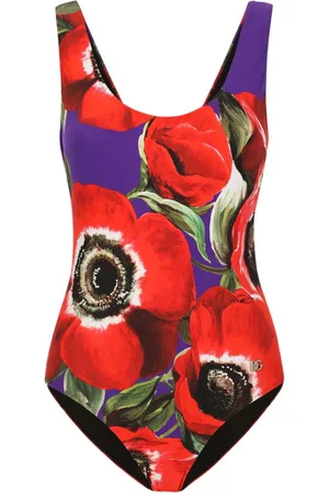 Dolce & Gabbana Badedragt med Racing anemonetryk