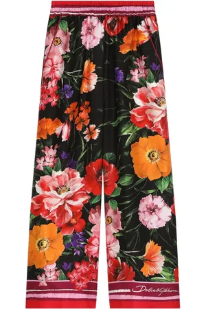 Dolce & Gabbana Silkebukser med blomstertryk