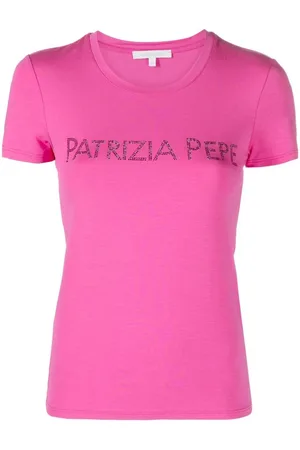 Patrizia Pepe Essential T-shirt med logotryk