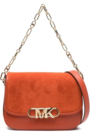 Michael Kors Tote i ruskind med logoplade