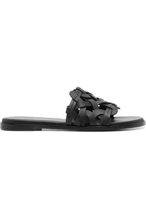 Gianvito Rossi Lædersandaler med flettede remme