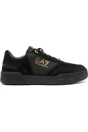EA7 Sneakers med logotryk og snøre