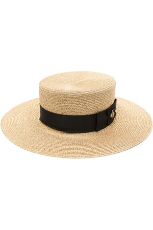 Gucci Boater-hat i lamé med bidetalje