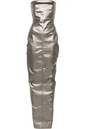 Rick Owens Stropløs bustier-kjole i denim
