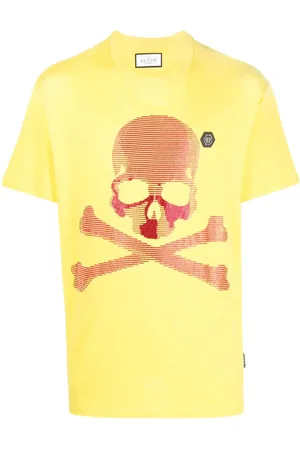 Philipp Plein Kortærmet T-shirt med dødningehoved