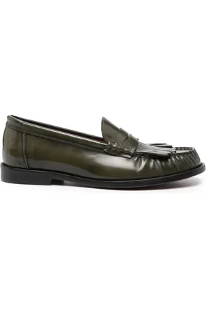 Ralph Lauren Loafers i læder med frynser