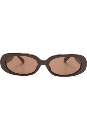 Linda Farrow Ovale Cara solbriller med tonet glas