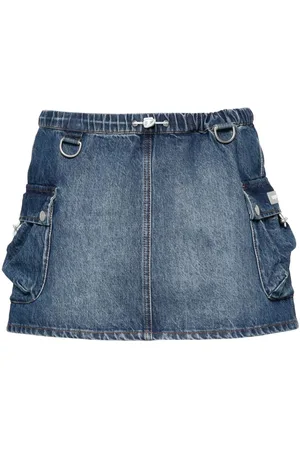 COPERNI Kort cargo-nederdel i denim
