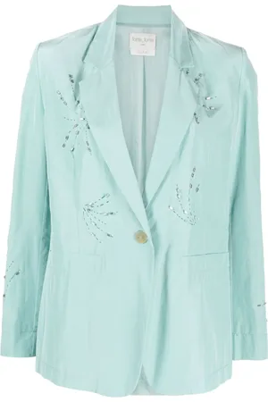 FORTE FORTE Blazer med rhinstenudsmykning