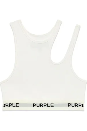 Purple Brand Cropped top med udskæring