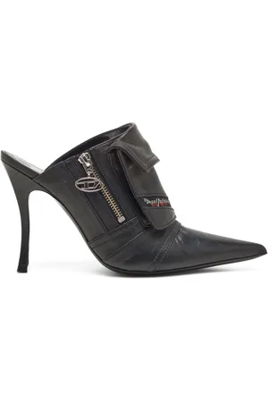 Diesel D-Venus mules i læder
