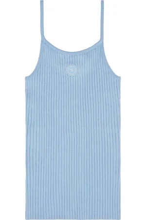 Sporty & Rich Ribbet tanktop med logomærke