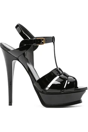 Saint Laurent 105 mm Classic Tribute sandaler i lak