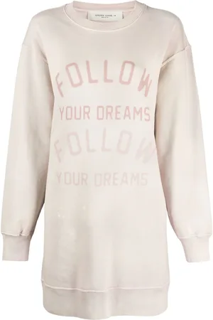 Golden Goose Sweatshirt-kjole med grafisk tryk