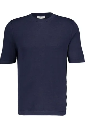 Boglioli T-shirt i silkeblanding med rund hals