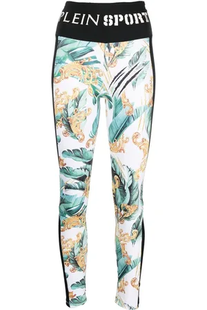 Philipp Plein Leggings med logobånd i taljen
