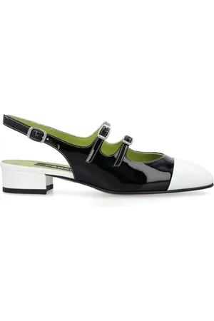 Carel Abricot slingback-pumps i læder