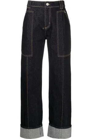 Alexander McQueen Jeans med lige ben og opslag