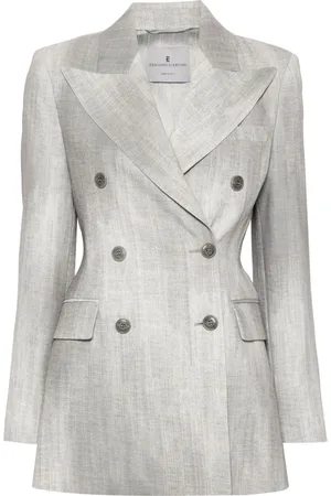 ERMANNO SCERVINO Blazer med slitageeffekt