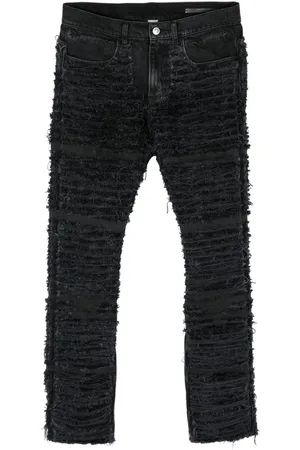 1017 ALYX 9SM Skinny-jeans med slitageeffekt og lynlås i anklerne
