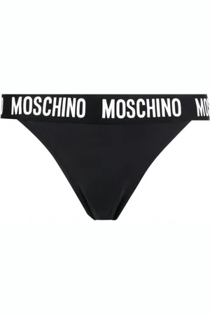 Moschino Bikiniunderdel med logobånd