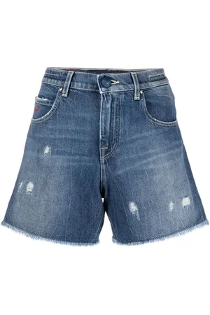 Jacob Cohen Denimshorts med slitageeffekt