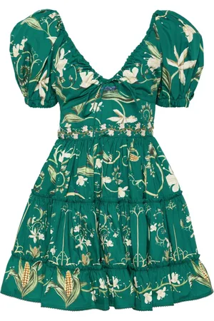 Agua by Agua Bendita Manzanilla Esmeralda kjole med blomstret tryk