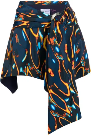 The Attico Strand-cover-up med grafisk tryk