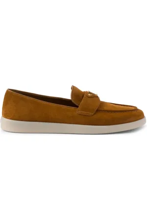 Prada Loafers i ruskind