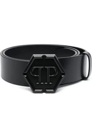 Philipp Plein Hexagon læderbælte