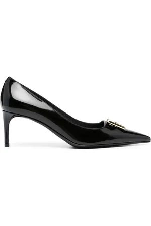 Dolce & Gabbana 75mm pumps i læder med logoplade