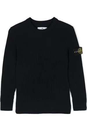 Stone Island Ribbet trøje med kompasmærke