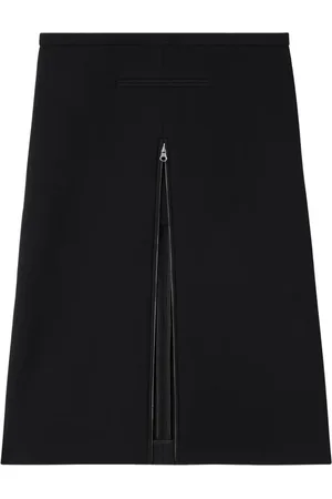 Courrèges Mellemlang Heritage nederdel i crepe-tekstur