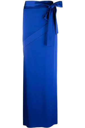 Tom Ford Satin-nederdel med bundet side