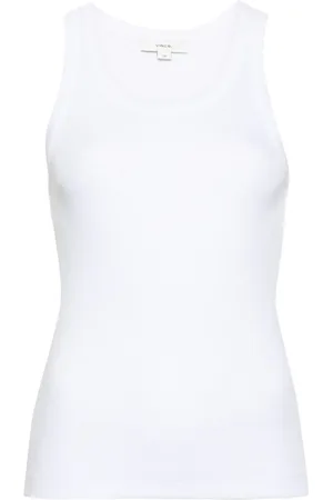 Vince Ribbet tanktop med dyb halsudskæring