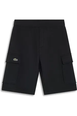 Lacoste Fleece-shorts med krokodillebroderi