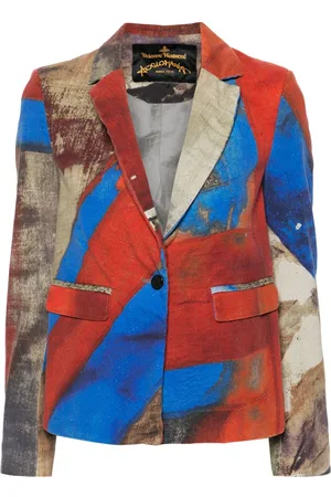 Vivienne Westwood Enkeltradet blazer med abstrakt tryk fra 2015-2016