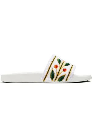 Casablanca Sandaler i frotté med broderi