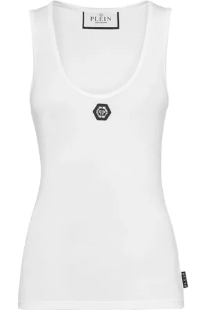Philipp Plein Tanktop med logo-applikation