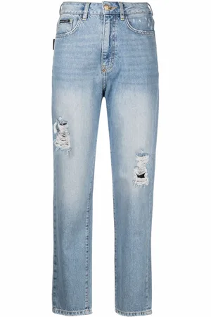 Philipp Plein Cropped boyfriend-jeans