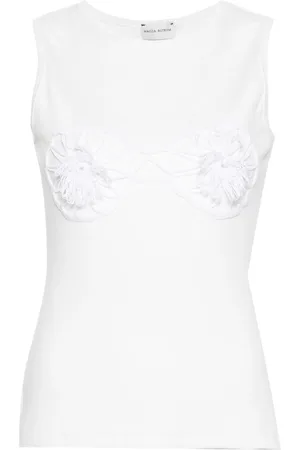 MAGDA BUTRYM Tanktop med hæklet bh