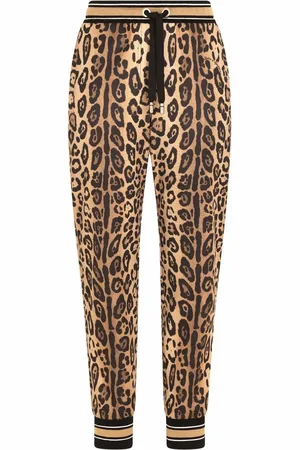 Dolce & Gabbana Joggingbukser med leopardtryk