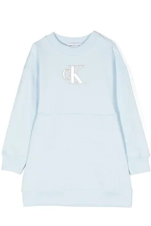 Calvin Klein Sweater-kjole med logoapplikation
