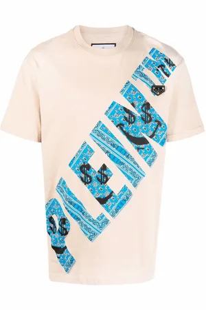 Philipp Plein T-shirt med rund hals og graffiti-tryk