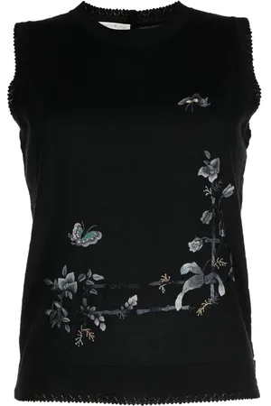 SHIATZY CHEN Renascent Collection top med blomstret tryk