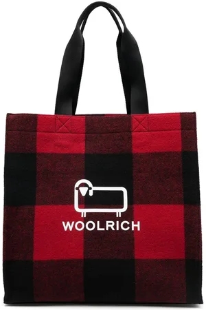 Woolrich Skotskternet tote med logotryk