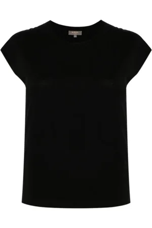 N.PEAL Kortærmet T-shirt med rund hals
